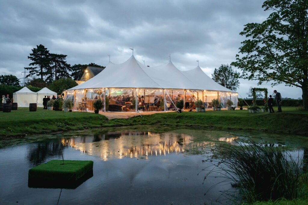 farm marquee wedding