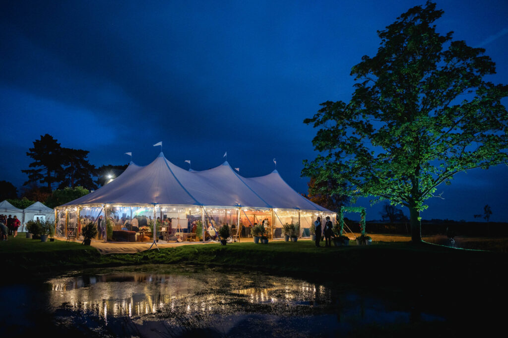 farm marquee wedding