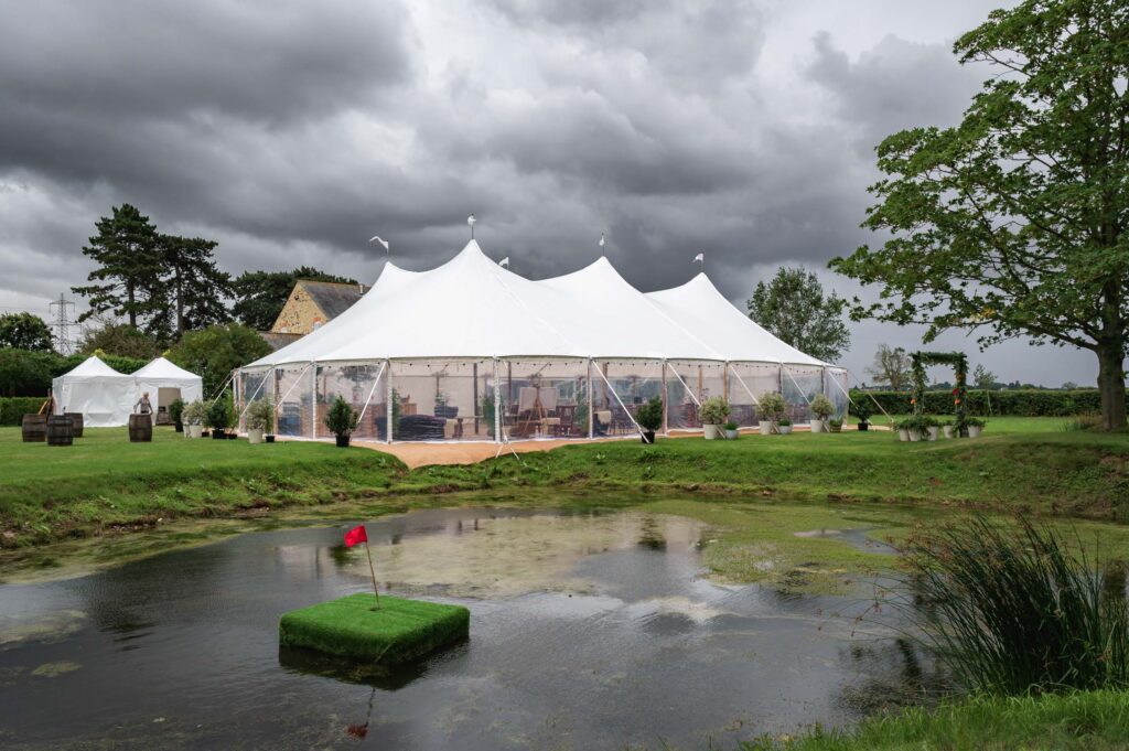 farm marquee wedding