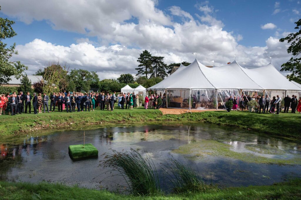 farm marquee wedding