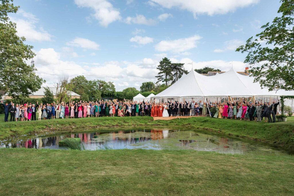 farm marquee wedding